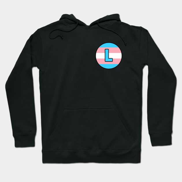 Letter L Trans flag Hoodie by LiquidLine